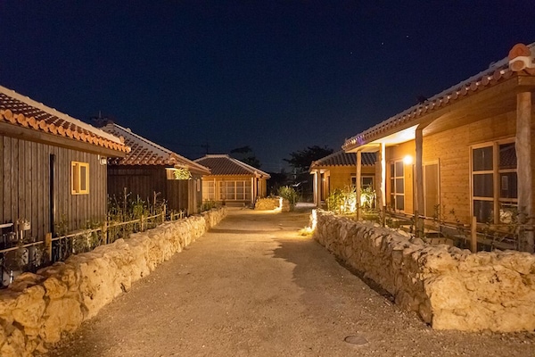 Front of property – evening/night