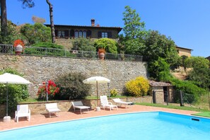 Pool - Beautiful villa with a splendid panoramic view over vineyards and olive groves. Ideal for visiting T (Monte San Savino)
