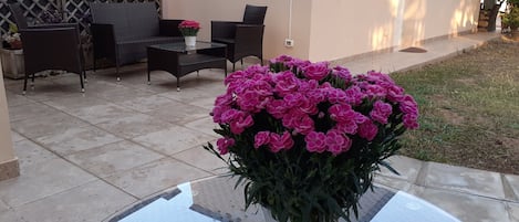 Deluxe-Zimmer, 1 Schlafzimmer (Teresa) | Blick auf den Garten