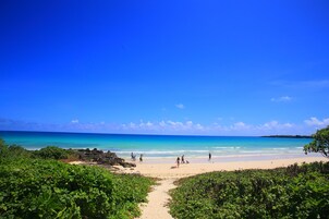 Private beach