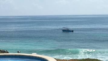 On the beach, beach towels