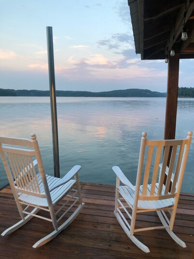 Cozy Cabin on Lake James with Private Beach and Boat Dock