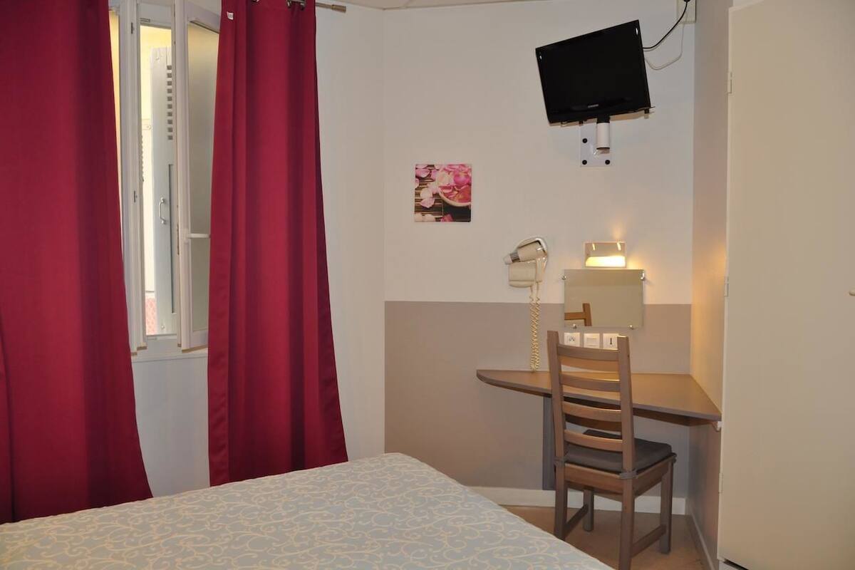 Desk, iron/ironing board (on request), cribs (free), WiFi (free)