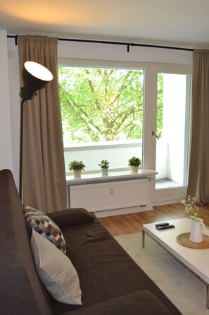 Lägenhet Business - 1 sovrum - icke-rökare | Skrivbord, strykjärn/strykbräda, gratis wi-fi och sängkläder