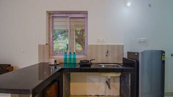 Double or Twin Room | Private kitchenette | Fridge