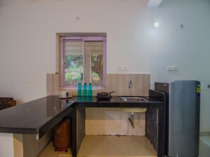 Double or Twin Room | Private kitchenette | Fridge