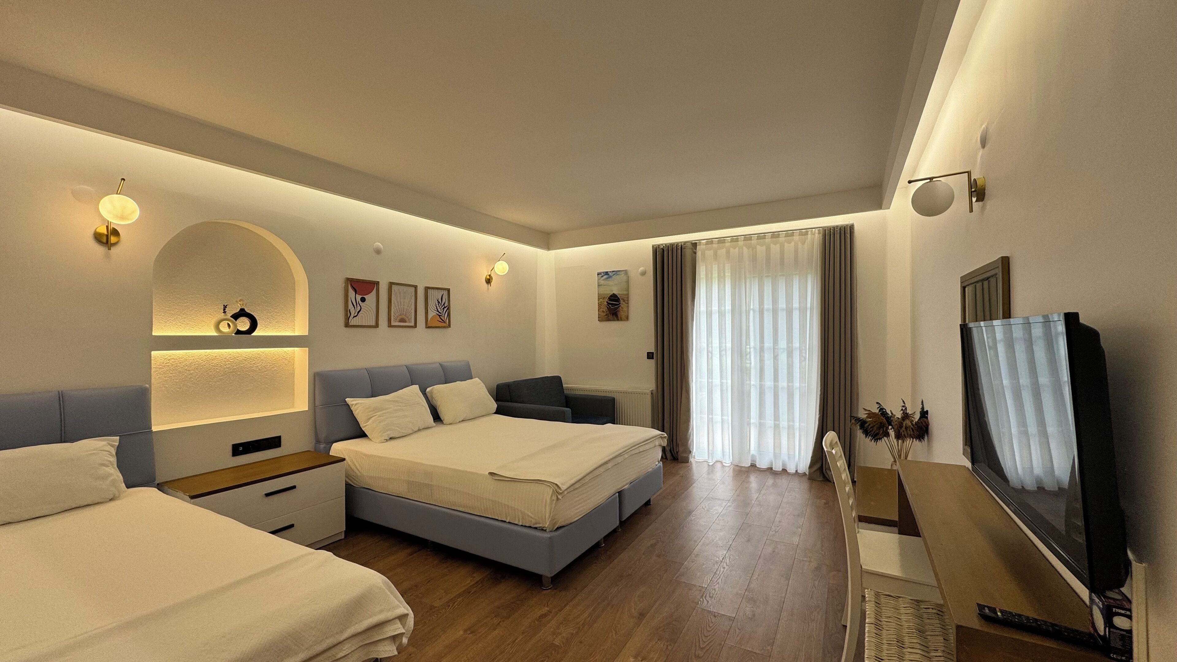 standard triple room, balcony | 1 bedroom, egyptian cotton sheets, premium bedding, down duvets