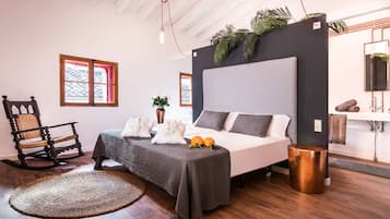 Ropa de cama de alta calidad y minibar