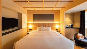 Premium bedding, down duvets, pillow-top beds, in-room safe