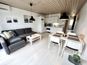 Living area - Agger Booking - lejligheder 100m fra Vesterhavet (Vestervig)