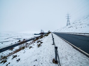 Udsigt fra overnatningsstedet