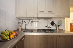 冷蔵庫、電子レンジ、コンロ、食器洗い機