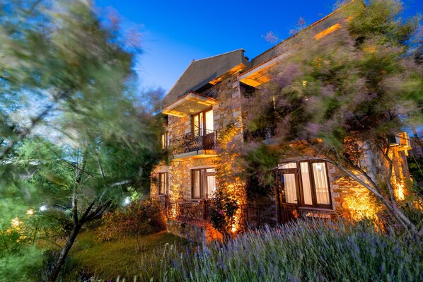 Vista frontal de la propiedad