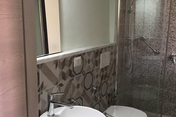 Shower, rainfall showerhead, hair dryer, bidet