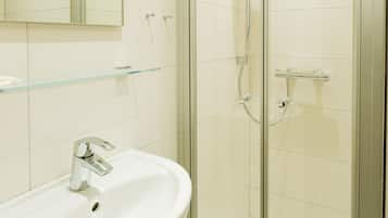 Free toiletries, hair dryer, towels