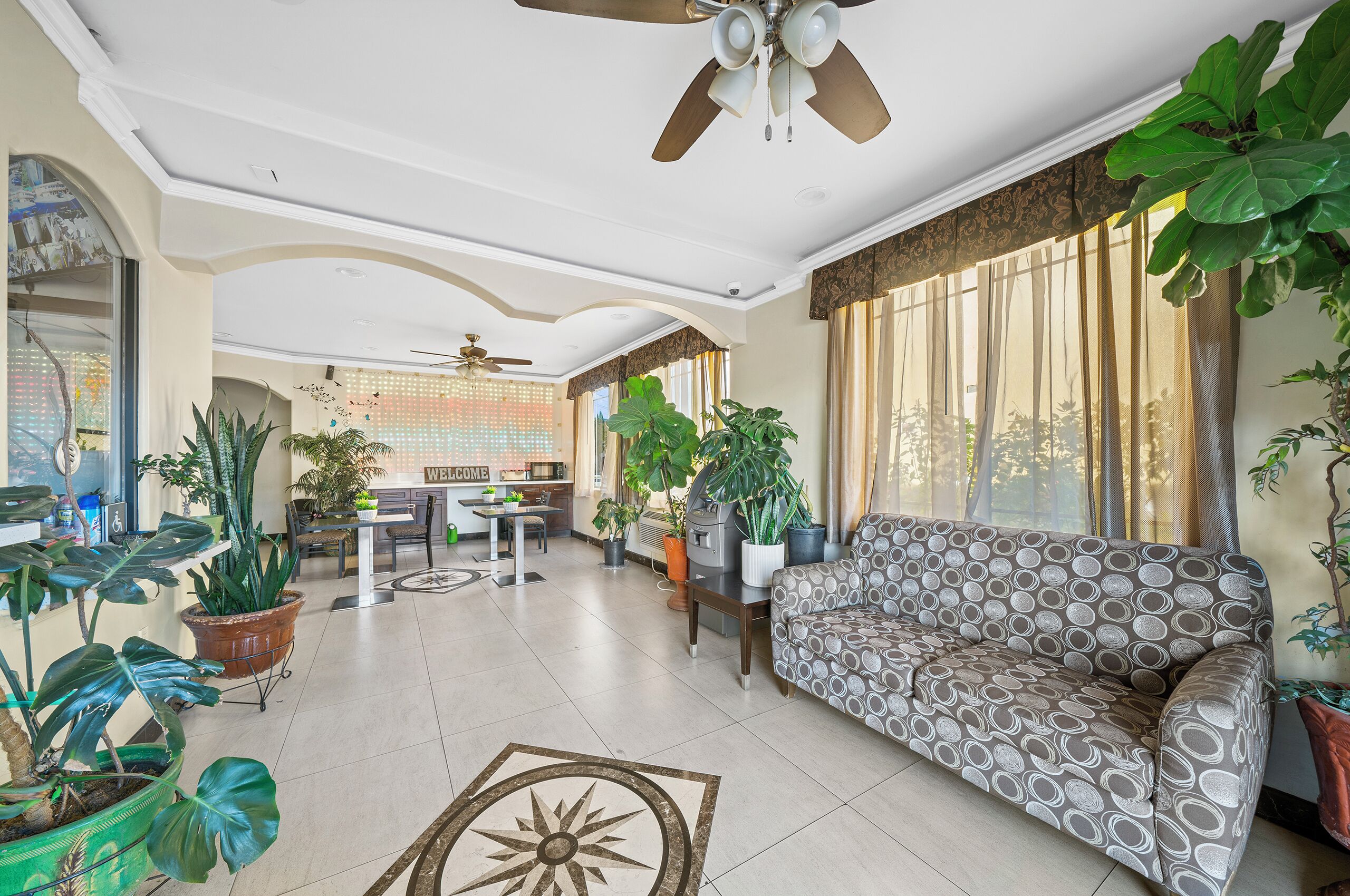 Sala de estar en el lobby