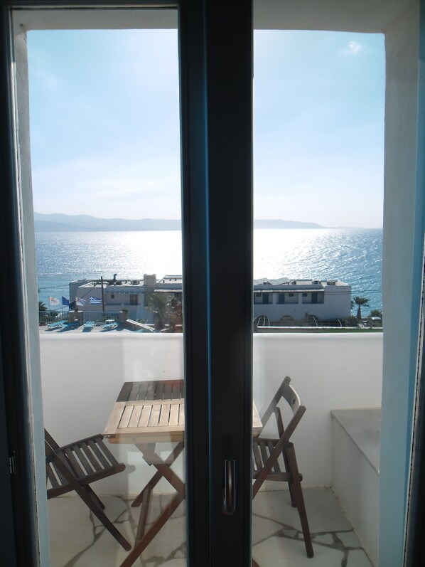 View from room - Captains Rock (Paros)