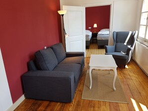 Basic Quadruple Room, 2 Bedrooms, Accessible, River View | Free WiFi, bed sheets