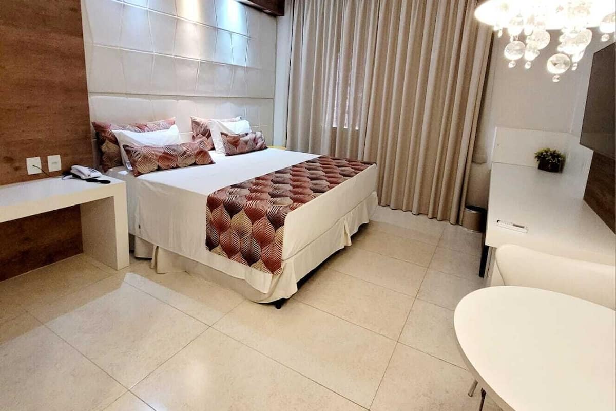 premium double room, 1 king bed | 1 bedroom, minibar, in-room safe, desk