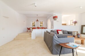 Villa, Multiple Bedrooms, Beach View | Living area
