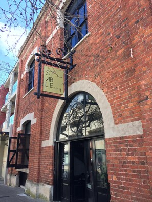 Exterior detail - New apartment in the historic West End close to cafes bars and restaurants.  (Fremantle)