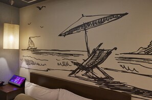 Superior Double Room, Non Smoking (Type C) | Living room | 42-inch flat-screen TV with cable channels, TV, DVD player - Hotel Love (Nagoya)