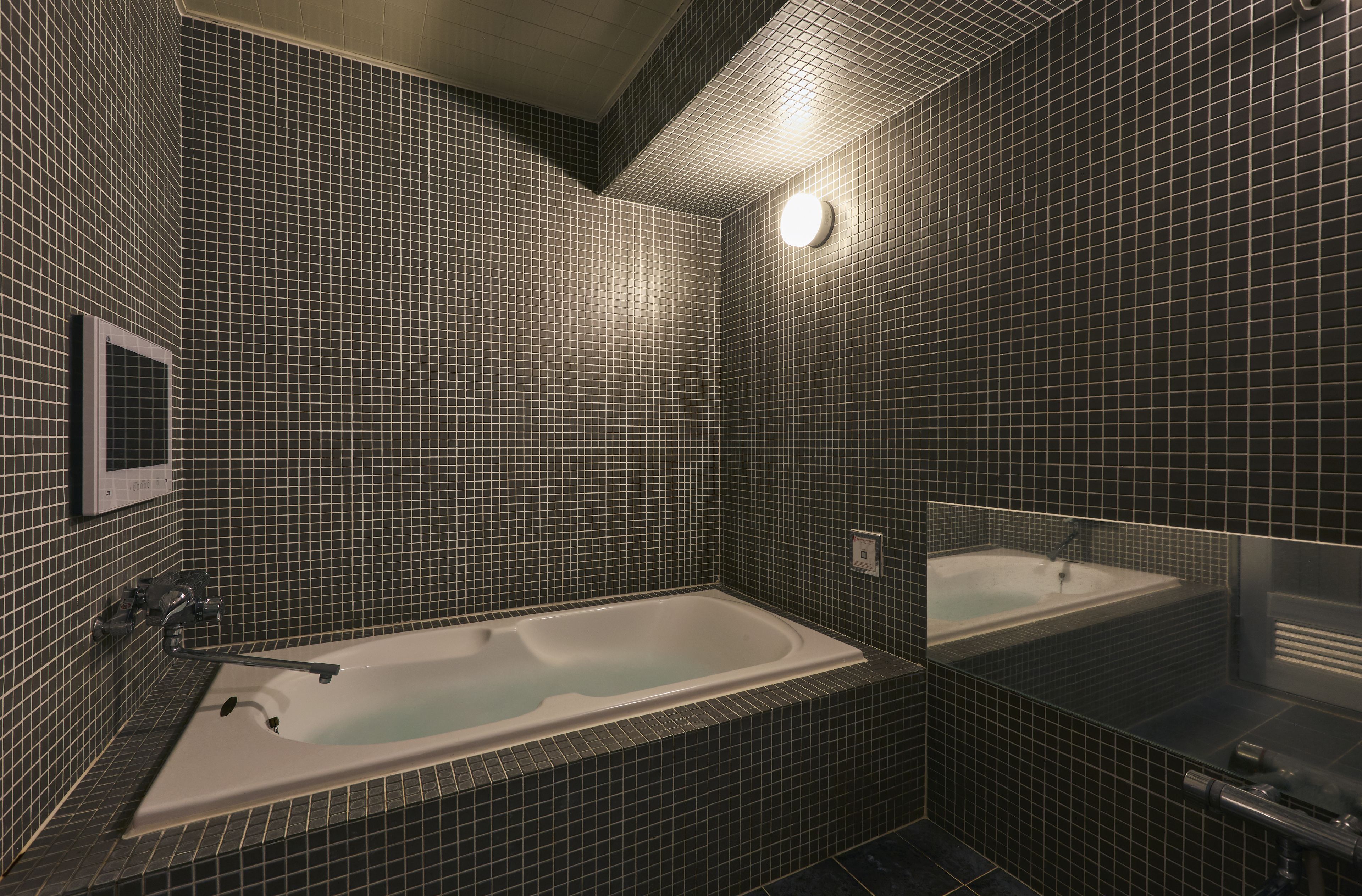 economy double room, smoking (type a) | jetted bathtub