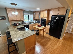 Fridge, microwave, oven, stovetop - Large private home on wooded acreage (Robbinsville)