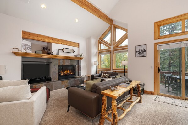 TV, fireplace, DVD player