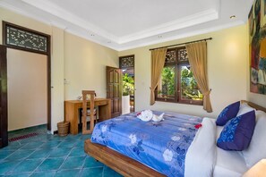 Suite, Balcony, Garden View | Desk, rollaway beds, free WiFi - Metteyya Healing House (Ubud)