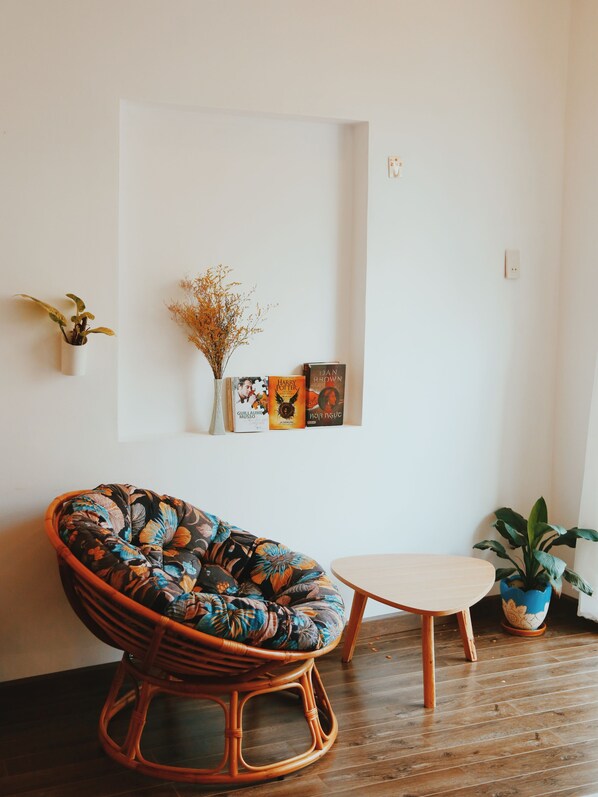 House, 2 Bedrooms | Living area | Flat-screen TV - QQ House with Balcony near Beach (Nha Trang)