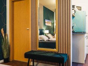 1 bedroom, travel crib, WiFi, bed sheets