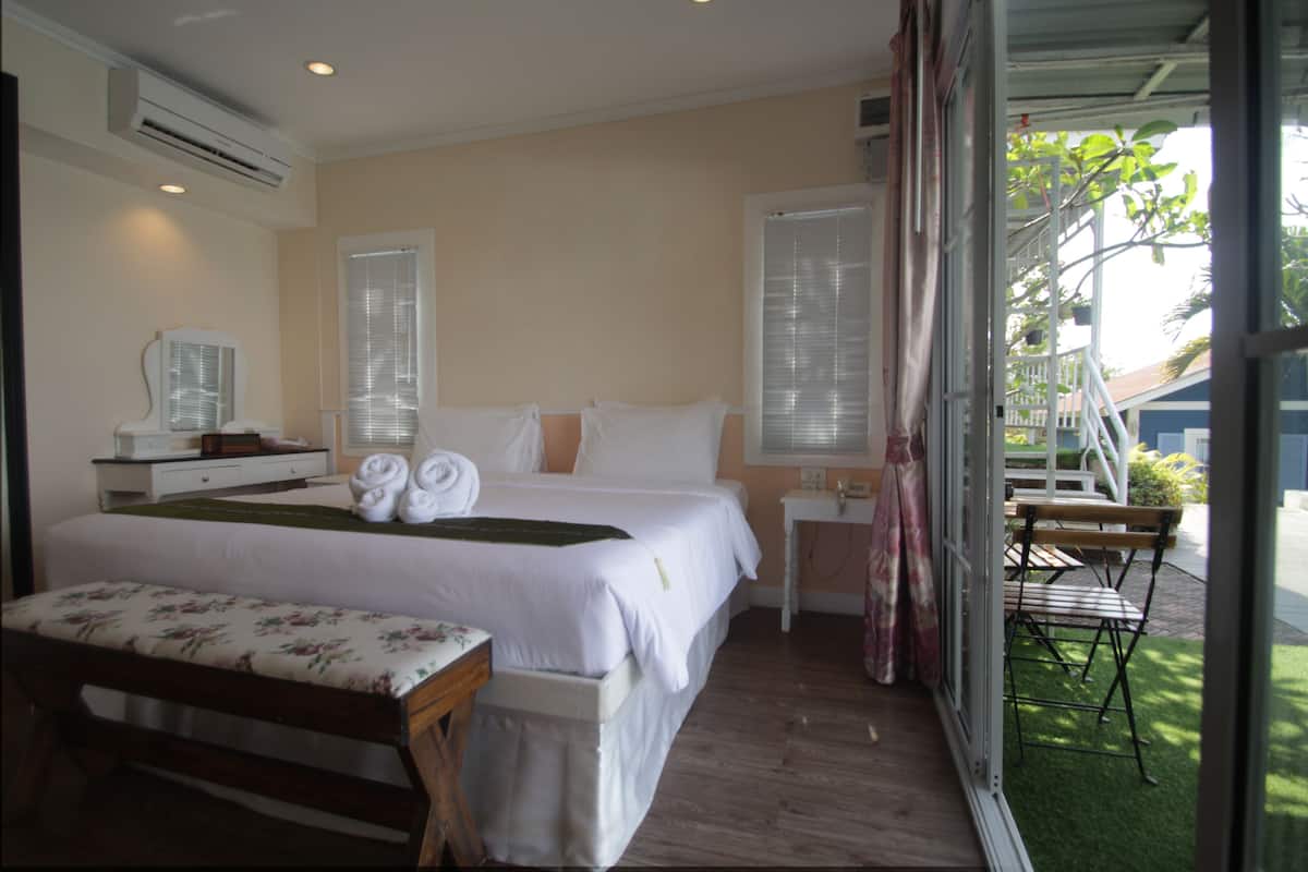 Deluxe Room Pool Side | 5 quartos, roupas de cama premium, cortinas blackout, berços grátis