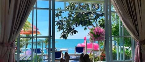 Vue depuis l’hébergement