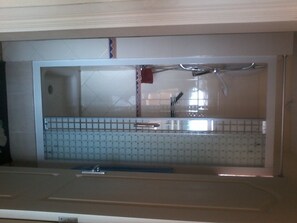 Double Room, Balcony, Sea View | Bathroom | Shower, free toiletries, hair dryer, towels