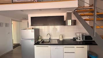 Superior Duplex | Private kitchen | Fridge, microwave, stovetop, dishwasher