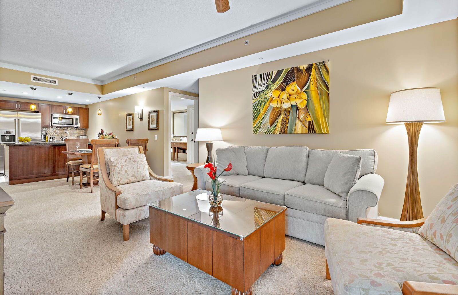 TV, DVD player, stereo