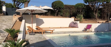 A heated pool