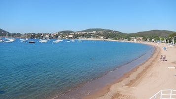 Vlak bij het strand