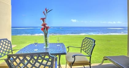OCEANFRONT Ground Floor 2bd / 2ba Einheit mit herrlichem Meerblick & A / C