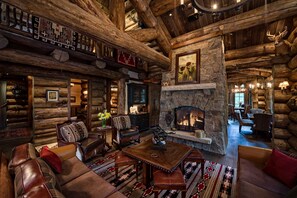 Smart TV, fireplace, foosball, table tennis