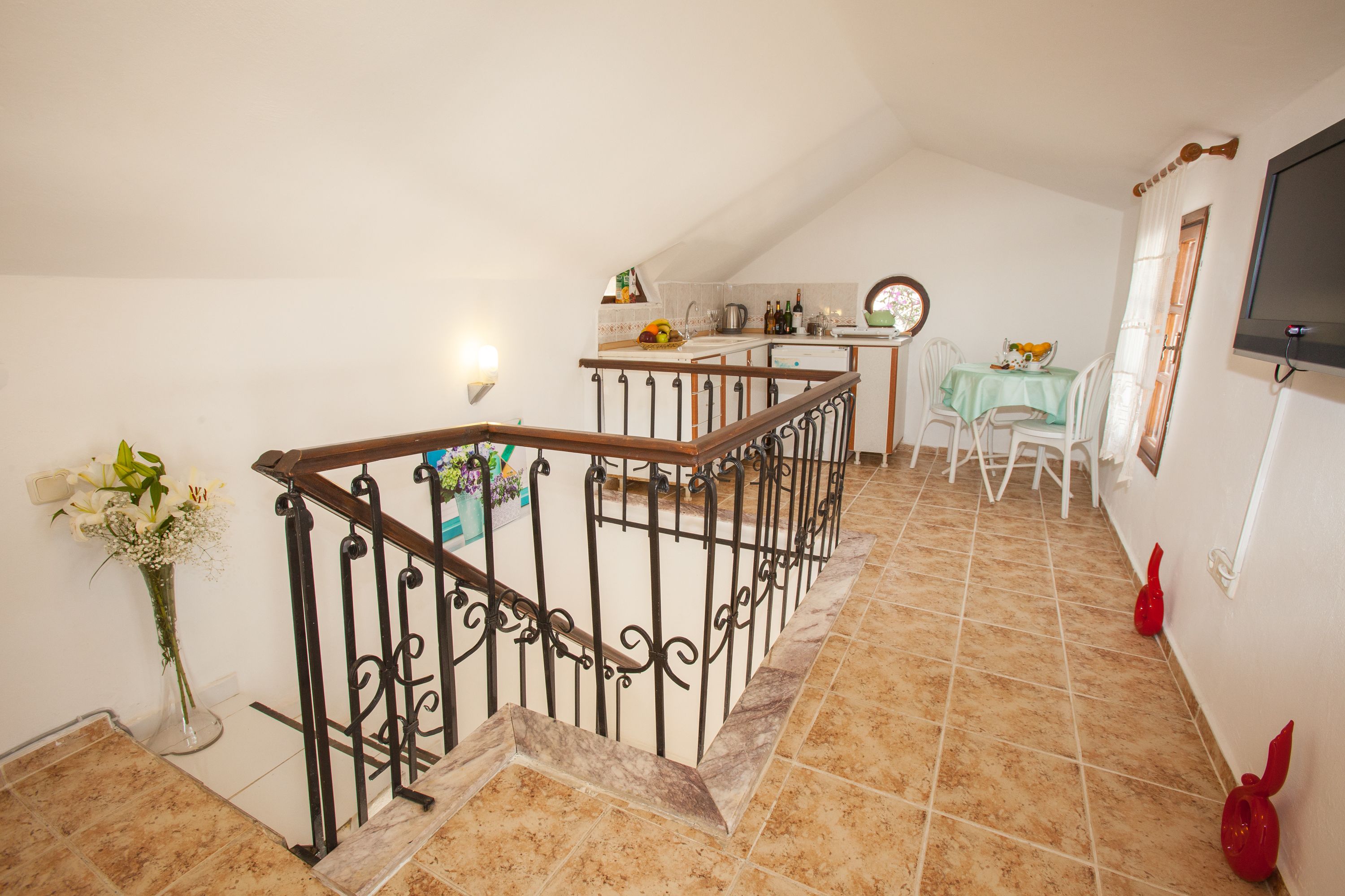 penthouse, terrace, sea view | private kitchenette