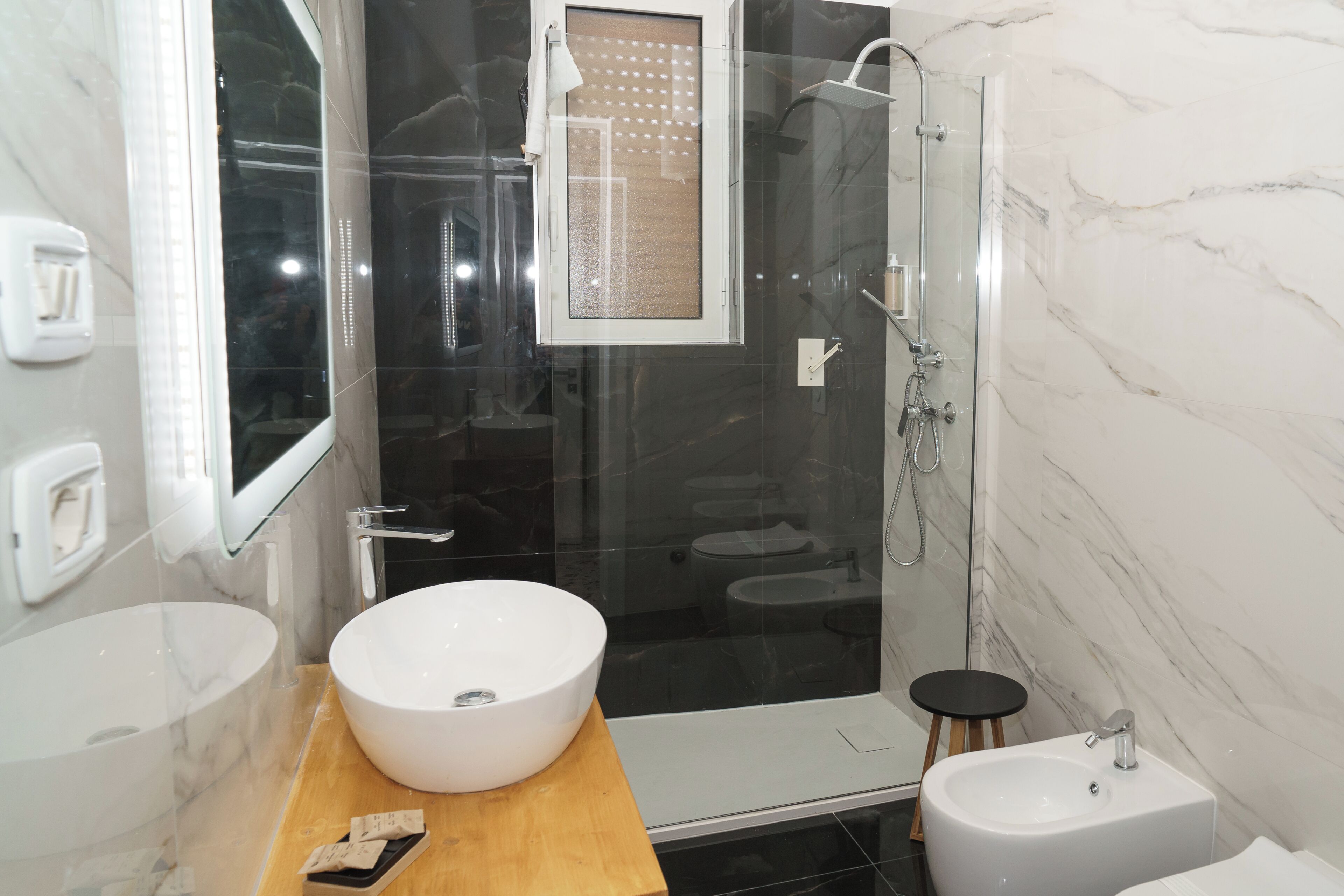 Family Triple Room, Garden View, Garden Area | Bathroom | Shower, rainfall showerhead, free toiletries, hair dryer