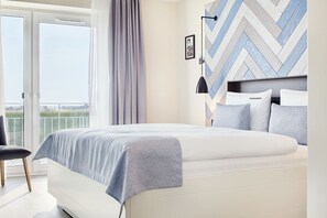 Condo, 1 phòng ngủ, đối diện biển | 1 phòng ngủ, bộ đồ giường cao cấp, két bảo mật tại phòng, bàn 