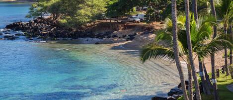 Playa en los alrededores, camastros y toallas de playa