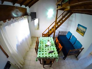 Family Apartment, Garden View | Living area - Complejo Mar Abierto (Santa Clara del Mar)