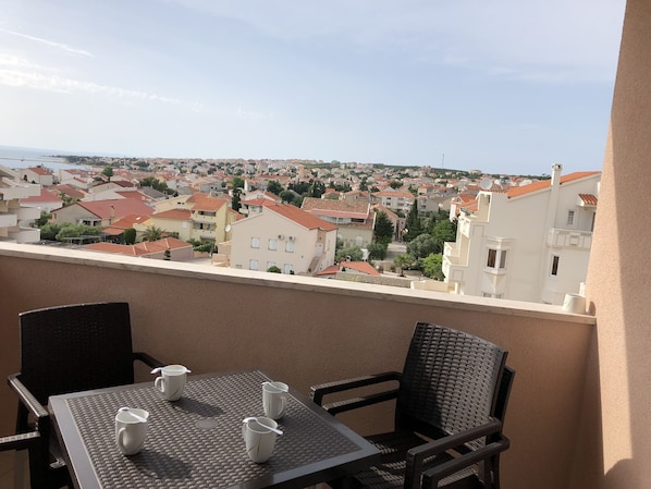 Blick von der Unterkunft