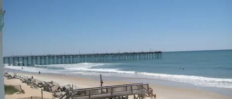 On the beach, beach towels