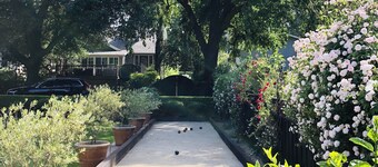 Downtown St. Helena retreat with pool, bocce ball and privacy. Permit #PL23-019