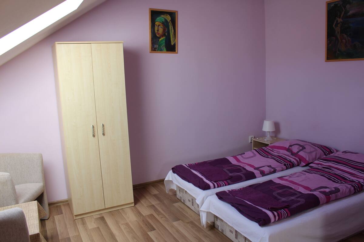 Double or Twin Room | Desk, blackout drapes, WiFi (free), bed sheets